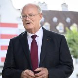 Pour le secrétaire général du Mouvement autonomiste Pierre-André Comte, la Question jurassienne ne sera définitivement réglée qu'au jour de la réunification du Jura (archives).